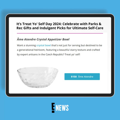 Âme Atendre Crystal Appetizer Bowl Featured on E! Entertainment