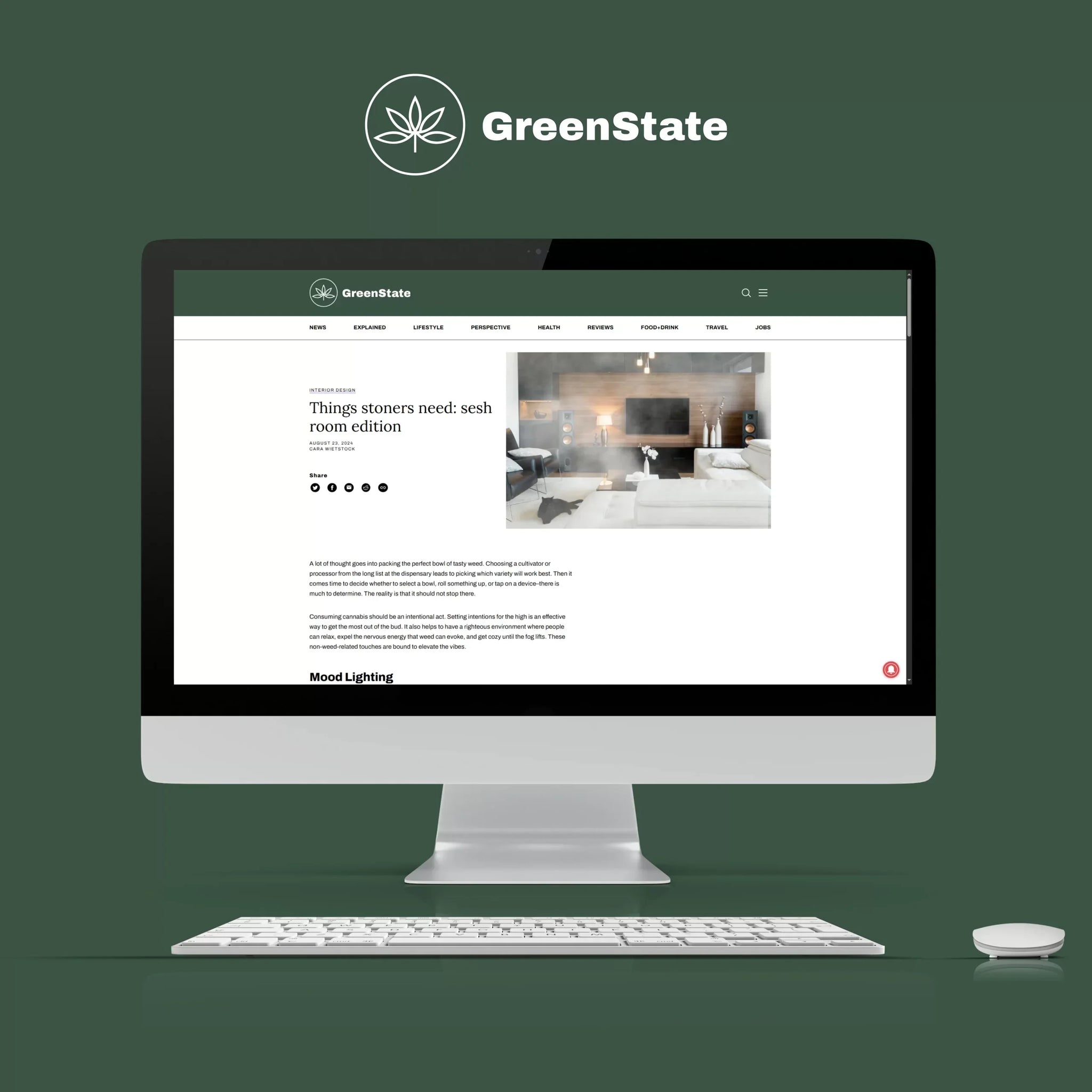 Âme Atendre Caraffe and Glasses Set Featured in Green State