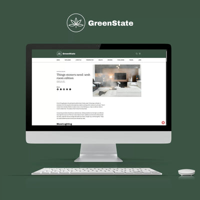 Âme Atendre Caraffe and Glasses Set Featured in Green State