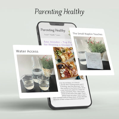 Âme Atendre Caraffe and Glasses Set Featured in Parenting Healthy