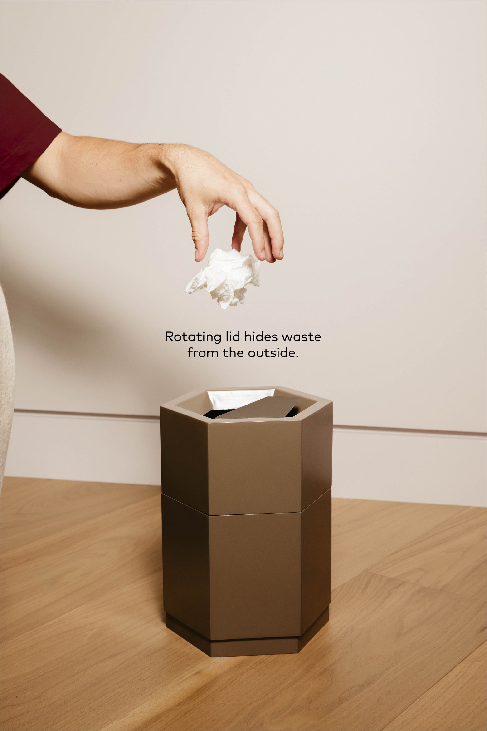 Cloak Waste Bin - Toasted Oat
