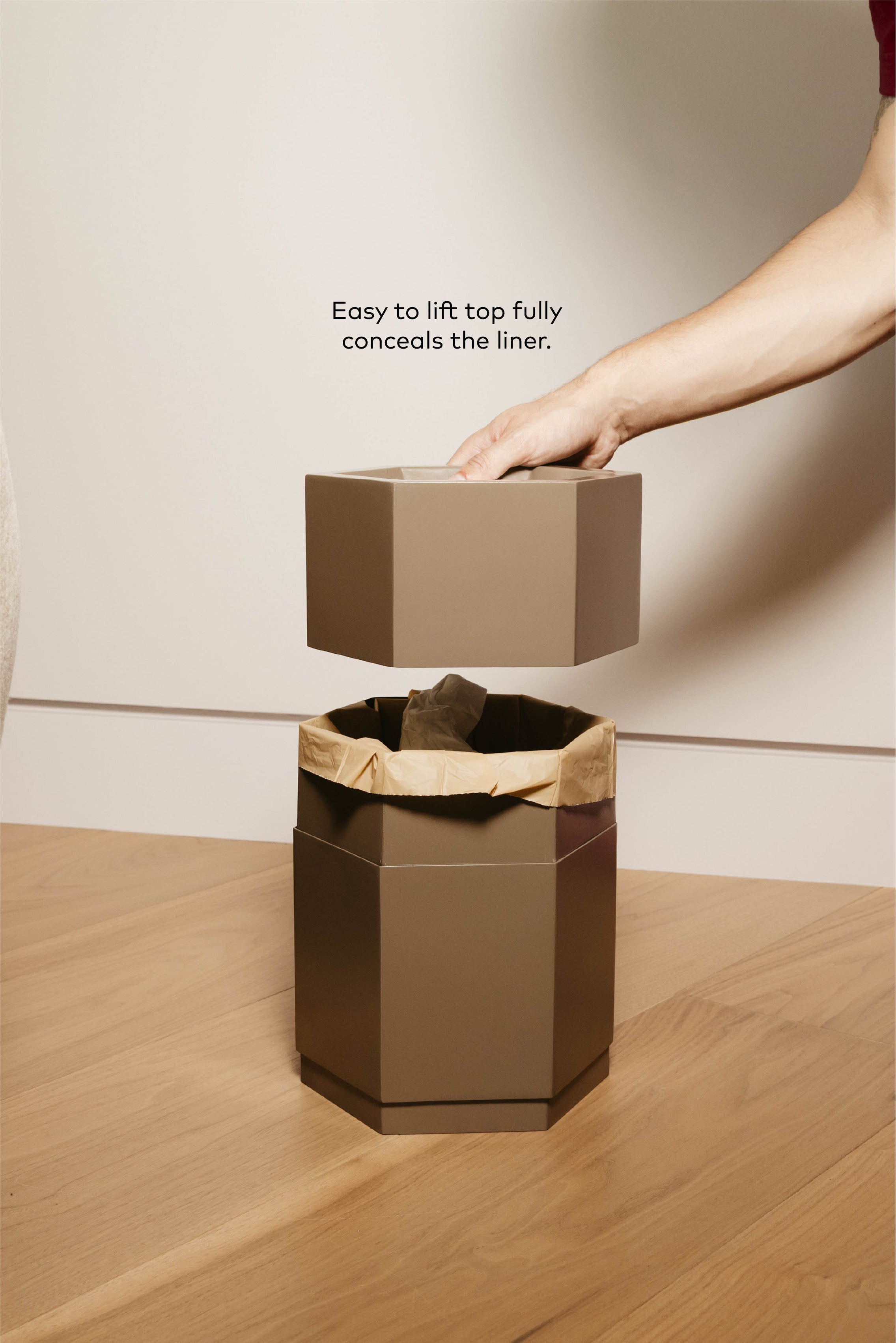 Cloak Waste Bin - Toasted Oat