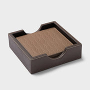 Starry Leather Coasters – Set of x4