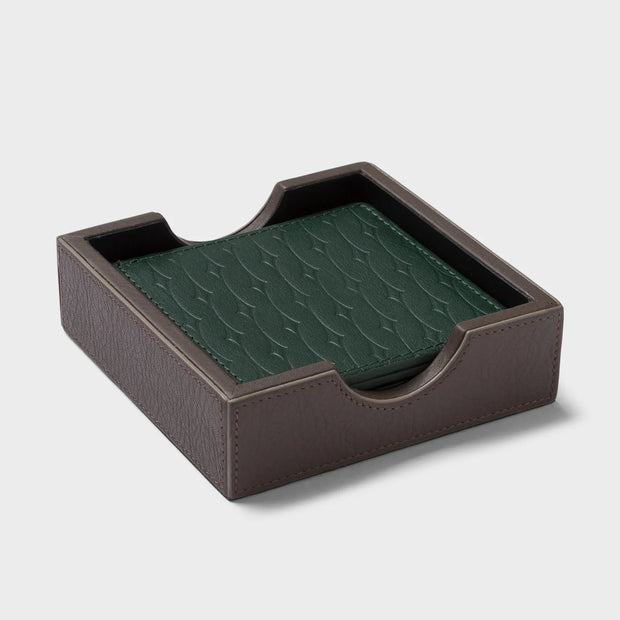 Starry Leather Coasters – Set of x4