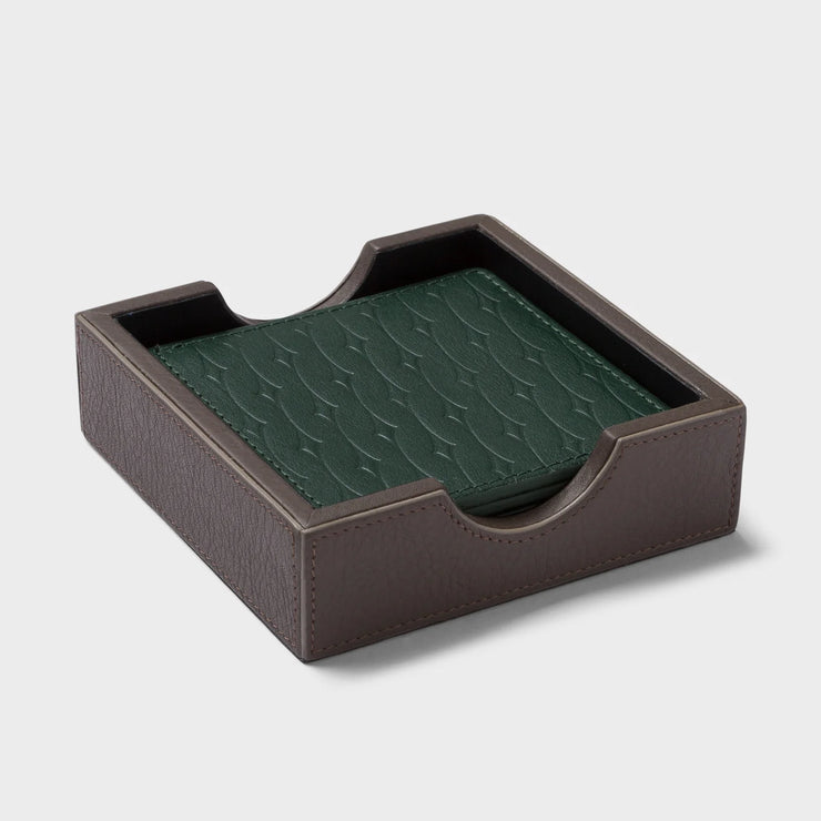 Starry Leather Coasters – Set of x4