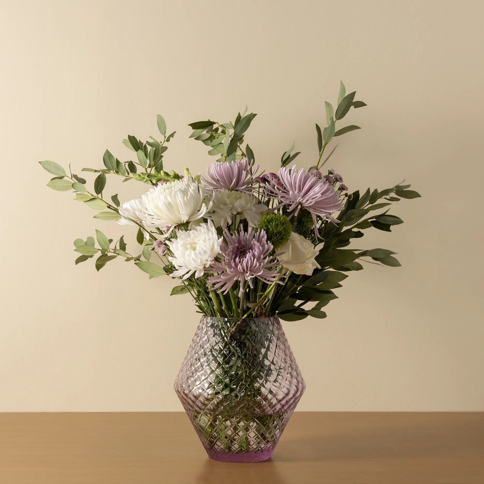 Lilac Crystal Vase