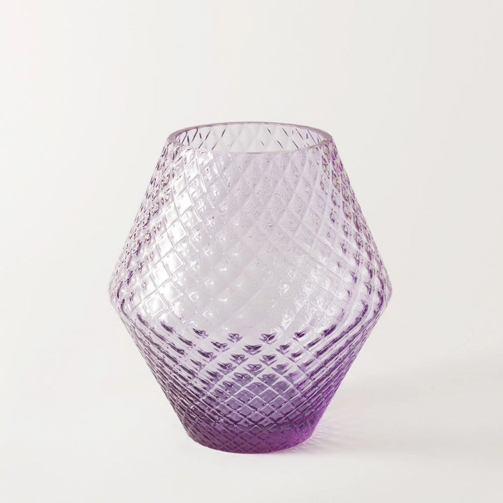 Lilac Crystal Vase