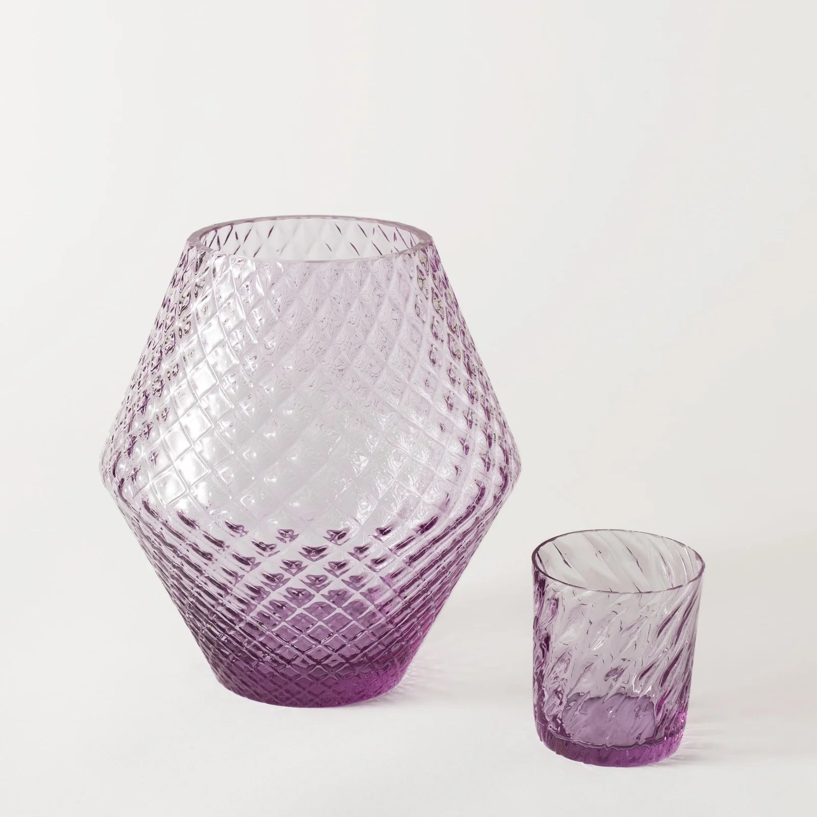 Lilac Crystal Vase