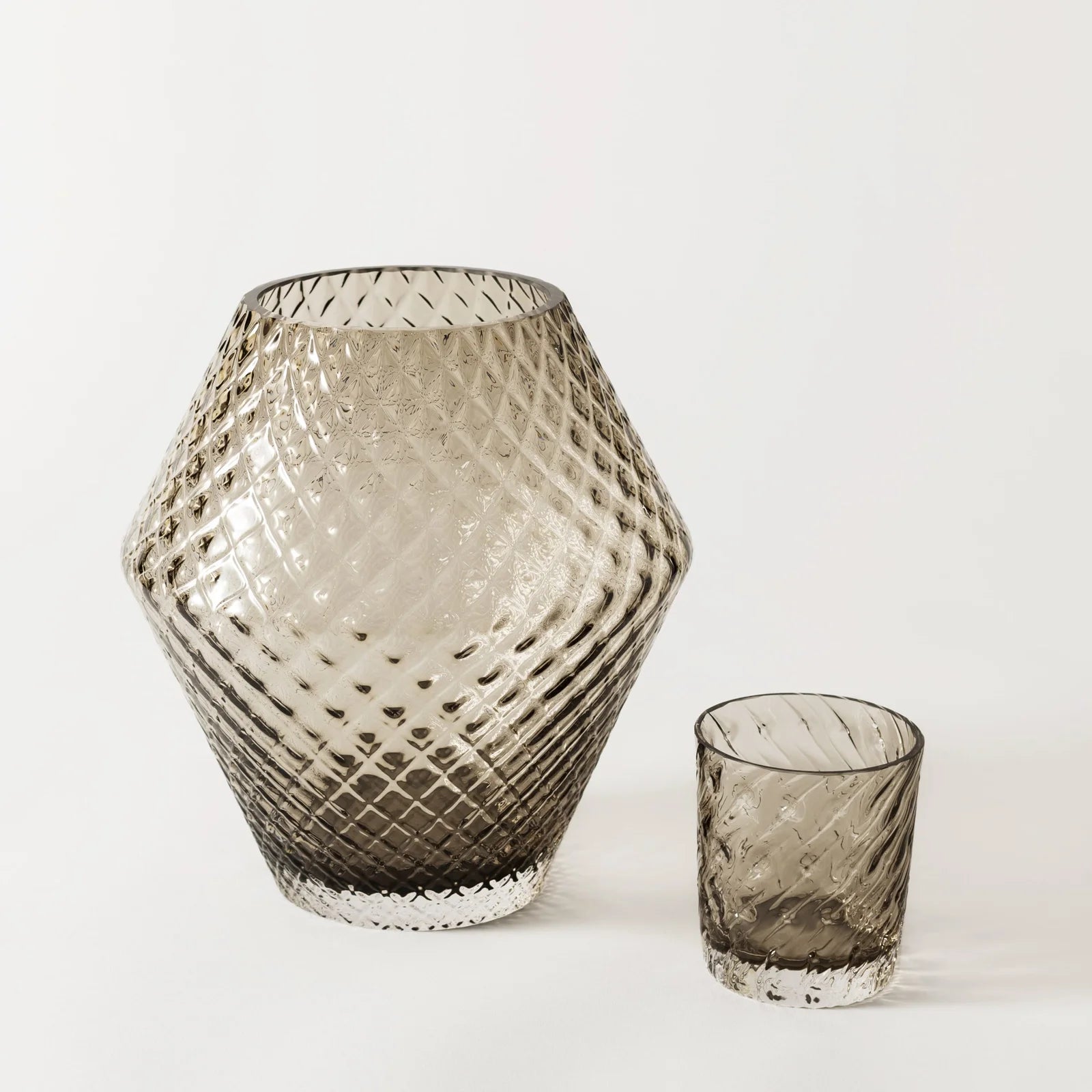 Smoke Crystal Vase