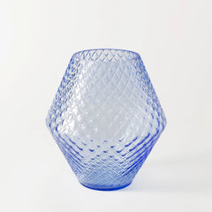 Cornflower Blue Crystal Vase