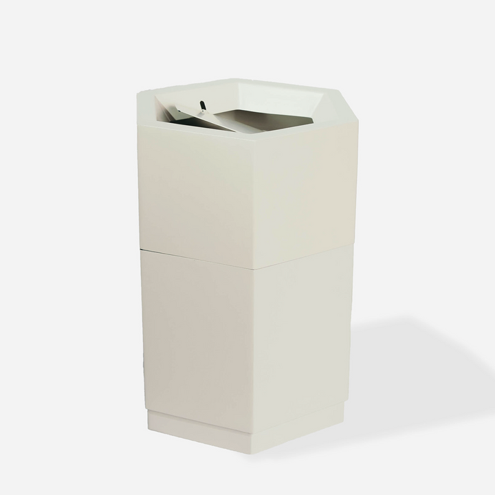 Cloak Waste Bin - White Sand