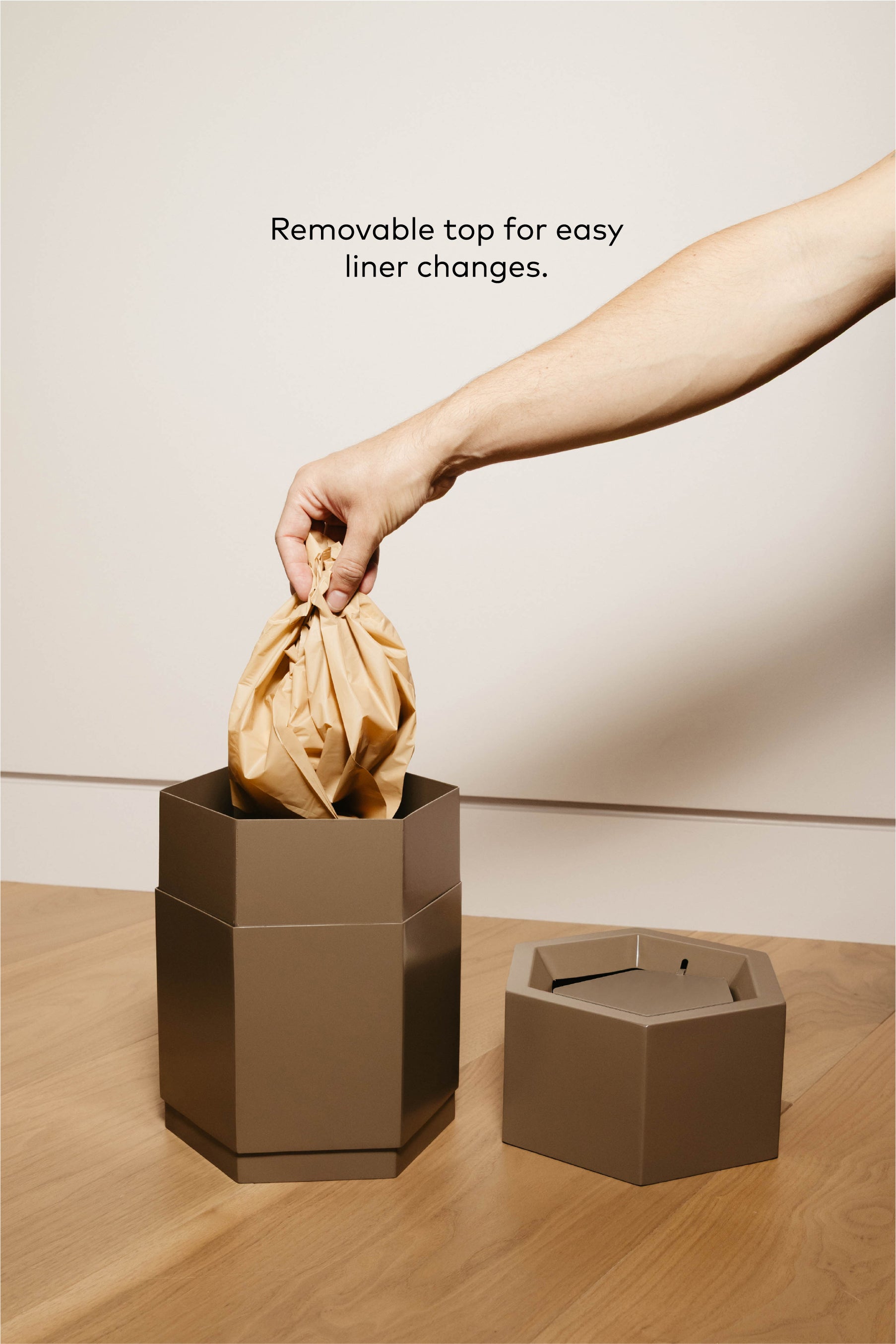 Cloak Waste Bin - Toasted Oat