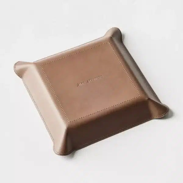 Leather Catchall Valet Tray