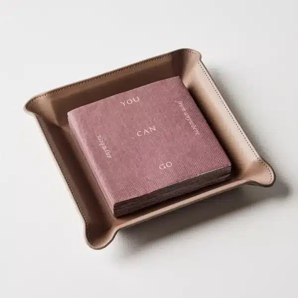 Leather Catchall Valet Tray