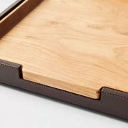 Wood and Leather Tray