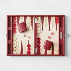 Backgammon Cremisi & Ivory