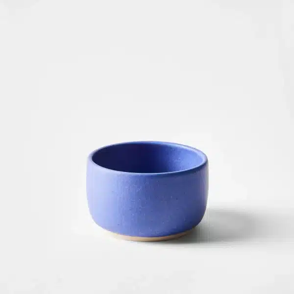 blue ceramic appetizer bowl, single piece for refined dining elegance