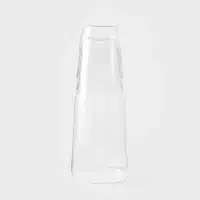 Clear borosilicate carafe with stackable drinking glass set by Âme Atendre