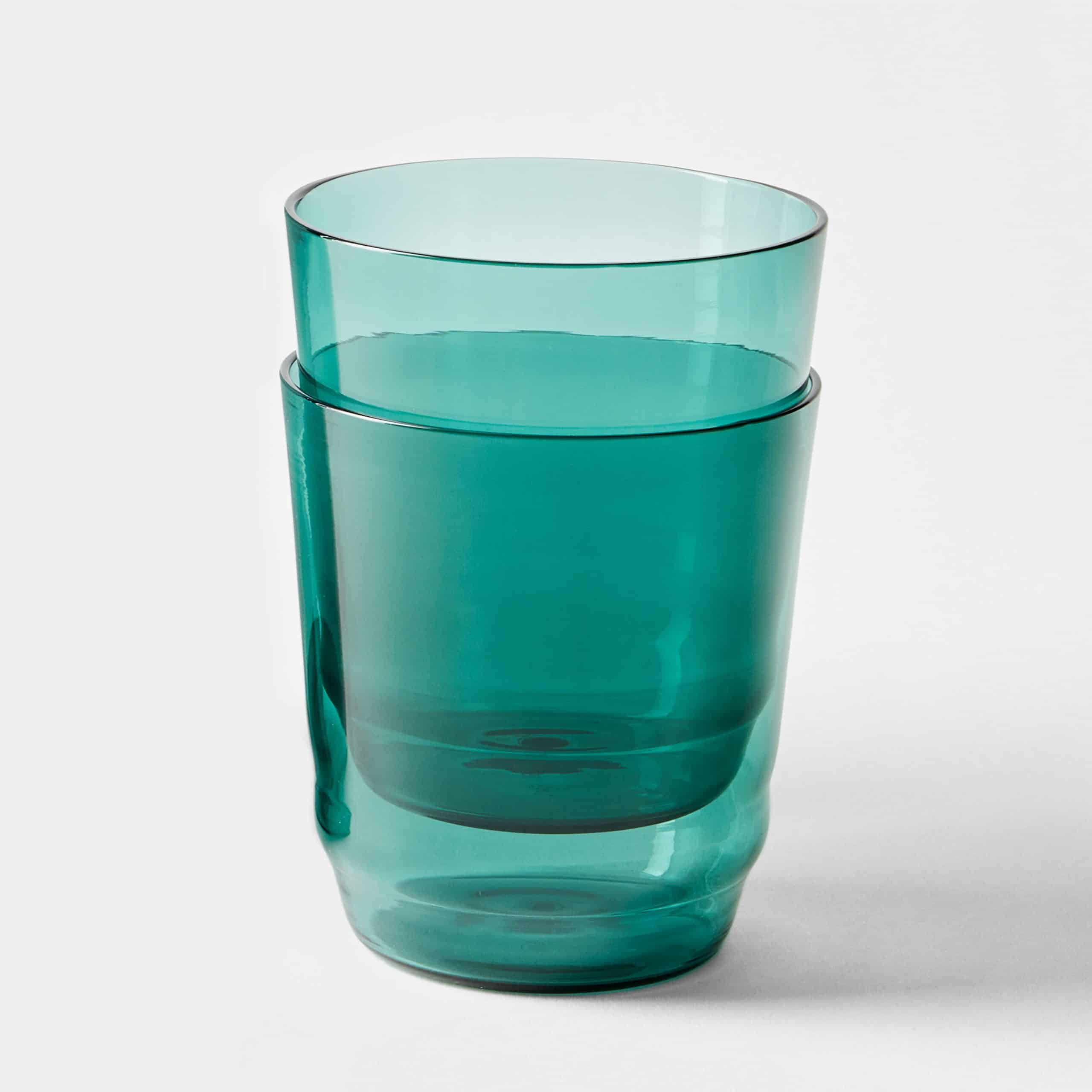 Teal drinking shop glasses